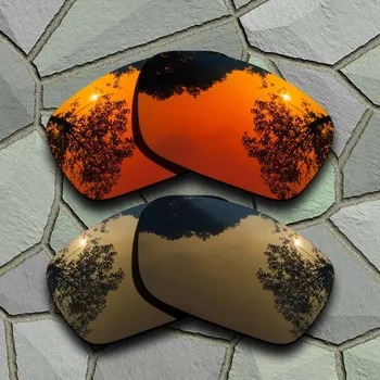 Červená Oranžová a Bronz Medi Polarizované slnečné Okuliare Náhradné Šošovky pre Oakley Palivových článkov
