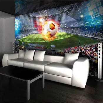 Milofi vlastné HD obrie tapety nástenná maľba veľké futbalové ihrisko 3D pozadie stenu, dekorácie, maliarstvo,