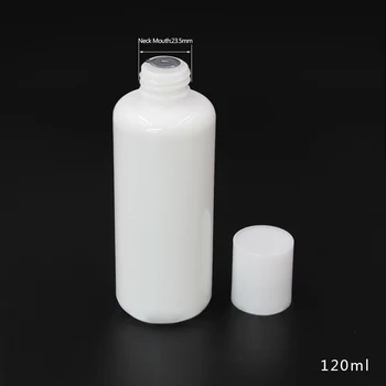 120ml 100ks/veľa prázdne sklenené sérum fľašu na predaj, kozmetické sklenené opálové pearl white fľaše rozprašovača pre pleťové vody alebo esencie