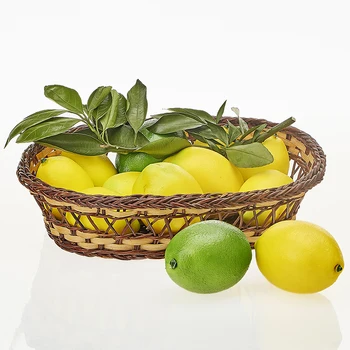 Simulácia citrón rekvizity falošné žltá a zelená citrónom ovocie model fotografovanie ovocie stylistom, dekorácie pozadí ozdoby