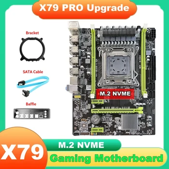 X79 Doske Upgrade X79 Pro+Ozvučnice+SATA Kábel+Držiak M. 2 NVME LGA2011 DDR3 Podporu E5-2660 2680 CPU Pre LOL CF PUBG