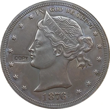 1876 usa $1 Dolár mince KÓPIU Typ 1