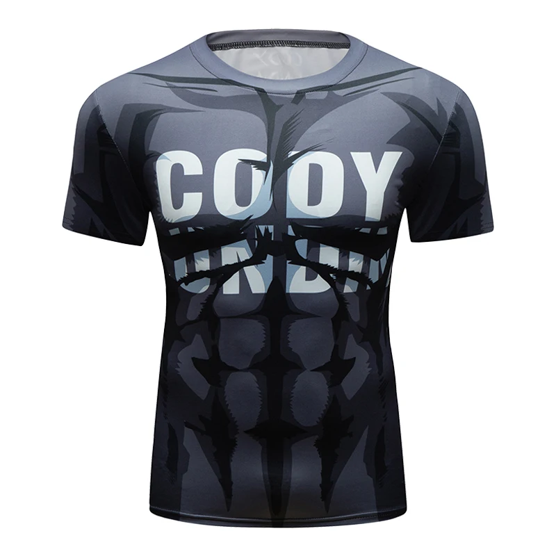 Cody Lundin Vlastné 100% Polyester telocvični Fithess T Shirt Anime 3d vytlačené Svalová Mužov Teen Beží BJJ tričko Veľkoobchod Mikina