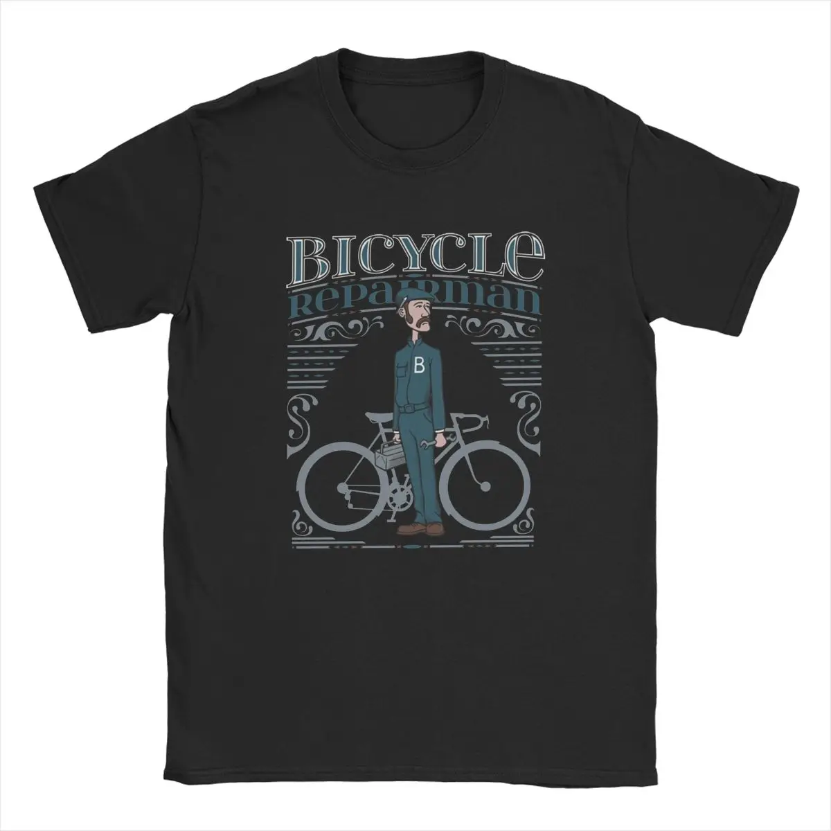 Požičovňa Opravár T-Shirt Mužov Biker Rider Zábavné 100% Bavlna Tee Tričko O Krk Krátky Rukáv T Shirt Plus Veľkosť Oblečenie
