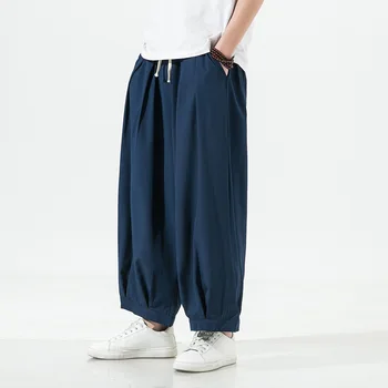 2022 Mužov Trakmi Hárem Nohavice Japonský Streetwear Vintage Oblečenie Samuraj Ázijské Streetwear Voľné Dna Módne Muž