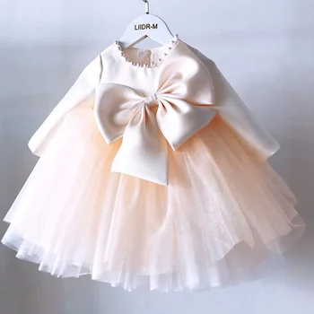 Detské Šaty Dievčenské šaty letné dlhý rukáv oka Princezná Šaty Dievčenské narodeniny klavír výkon strany večerné šaty