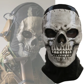 Hry Duchovia Lebky Špeciálna Maska Cosplay Kostým Latexové Masky Kapota Pokrývky Hlavy Dospelých Unisex Halloween Prop
