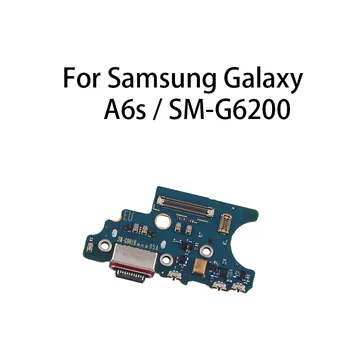 Nabíjanie Flex Pre Samsung Galaxy A6s / SM-G6200 USB Nabíjanie Port Konektor Dock Konektor Nabíjania Rada Flex Kábel