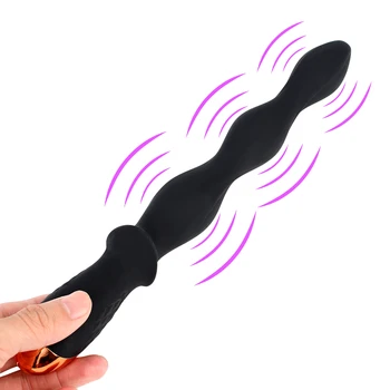 Dildo Zadok Plug Vibrátor Sexuálne hračky pre Ženy, Dospelých Produkty 10 Rýchlosť Prostaty Masér Sex Shop Análny Vibrátor Korálky